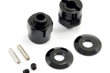 FASTRAX HEX WHEEL HUBS (2) FOR THE AXIAL WRAITH 5mm wider FTAX22